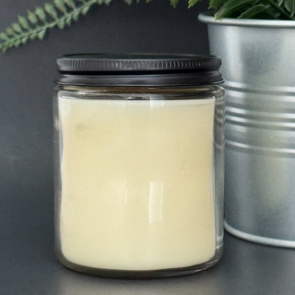 BBW Rose Water & Ivy White Barn Bath & Body Works Mason Jar Single Wick Candle - Picture 2 of 10